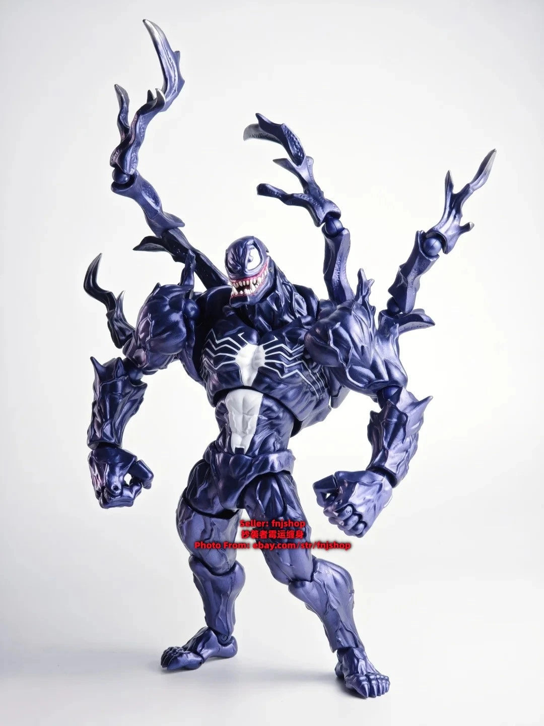 Hot- PC Toys The Amazing Venom Symbiote Blue Ver. 1/12 Action Figure Model PC_TOYS - KOEEK