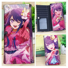 Anime OSHI NO KO Hoshino Ai Purse Long Wallet Anime Cosplay Purse Gift 07FC0E-D4 - KOEEK