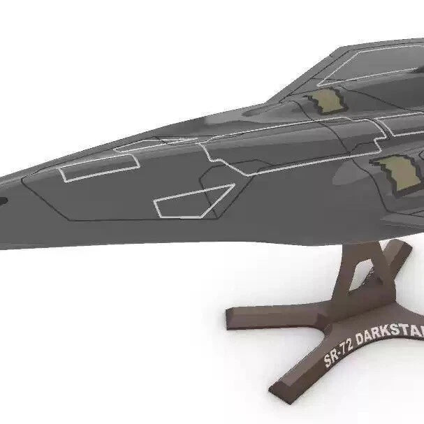 3D Printed 1/72 Scale US Dark Star SR-72 Reconnaissance Aircraft Unpainted Model 07FC0E-D4 - KOEEK