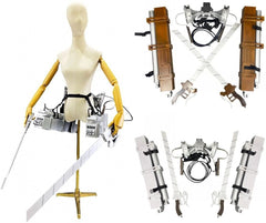 Attack on Titan Eren Jaeger Cosplay 3D Maneuver Gear DIY Kits 1:1 Wearable Props 07FC0E-D4 - KOEEK