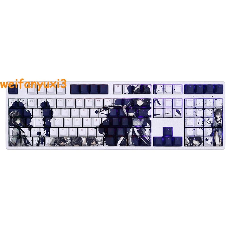The Hungry Lamb 108 Keys PBT RGB Keycaps for Cherry MX Mechanical Keyboard Gift 07FC0E-D4 - KOEEK