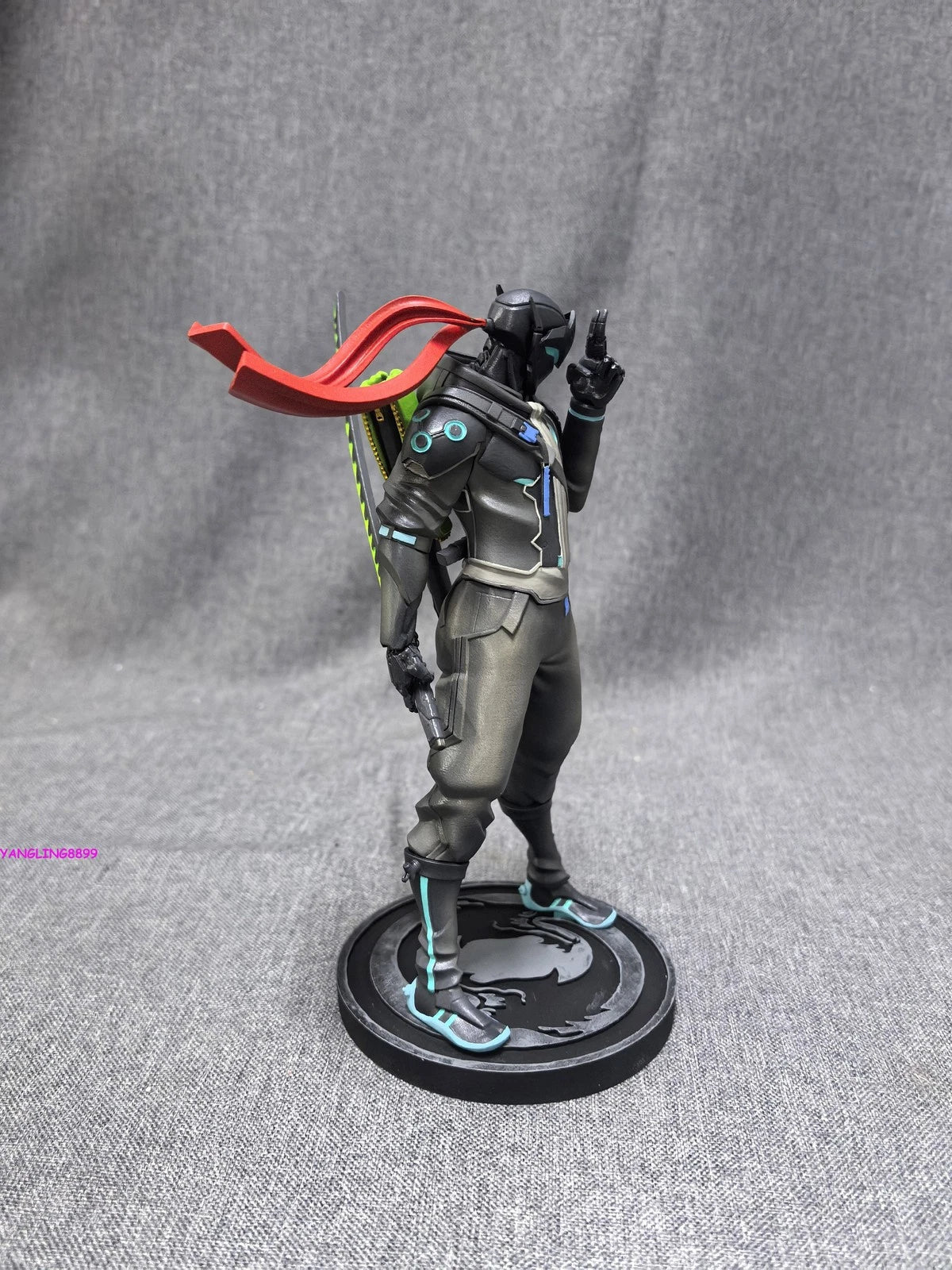 Overwatch Genji Handmade Resin Figure Model Collect w/ Base Fans Toy Gift 20cm 07FC0E-D4 - KOEEK