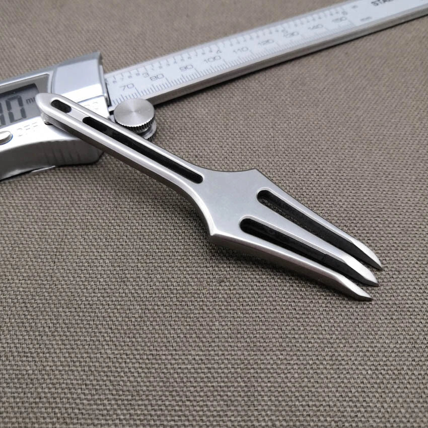EDC TC4 titanium Multifunction Crowbar Harpoon fork outdoor camping tool 07FC0E-D4 - KOEEK
