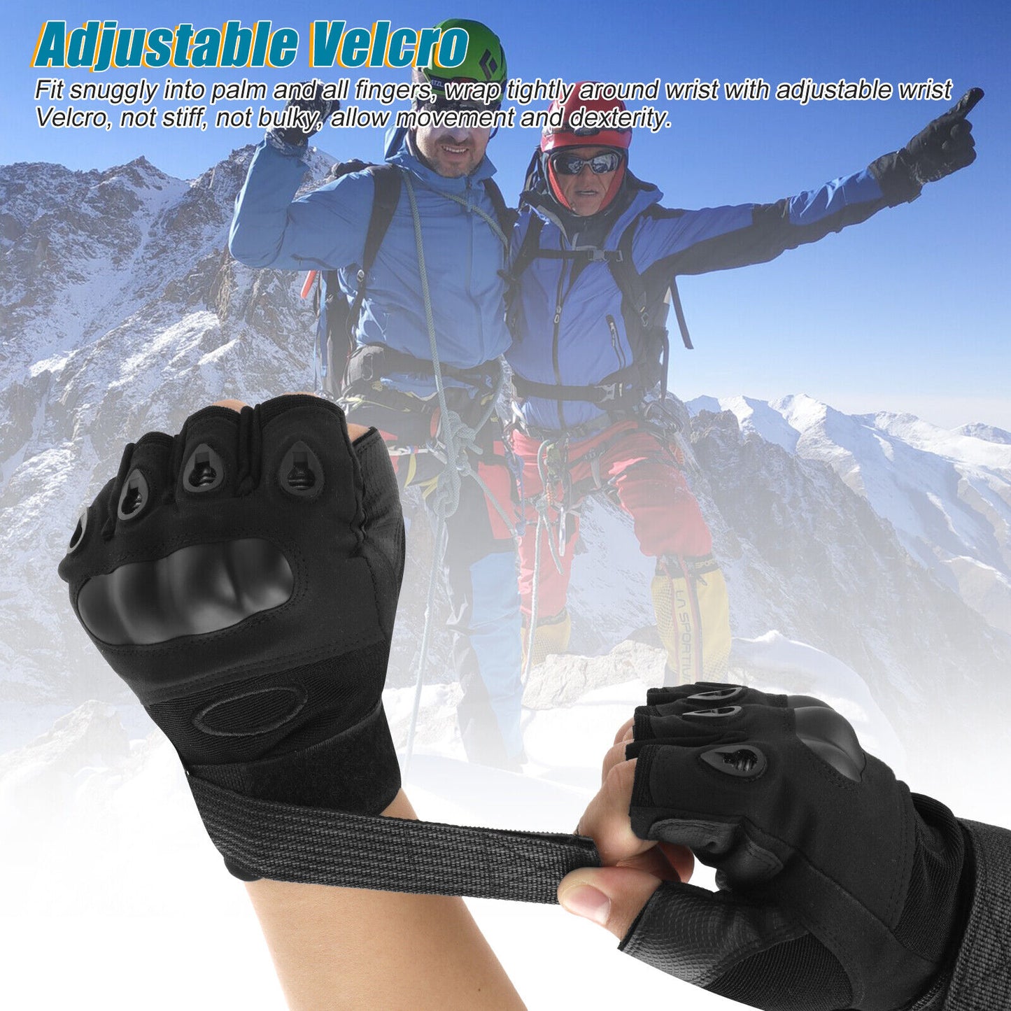 Tactical Military Half Finger Gloves Outdoor Sport Shooting Hunting Fingerless
