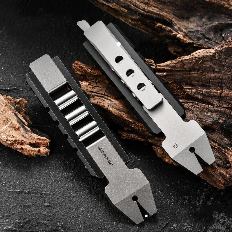 Titanium Alloy Decompression Outdoor Multifunctional EDC Survival Tool Gifts 07FC0E-D4 - KOEEK