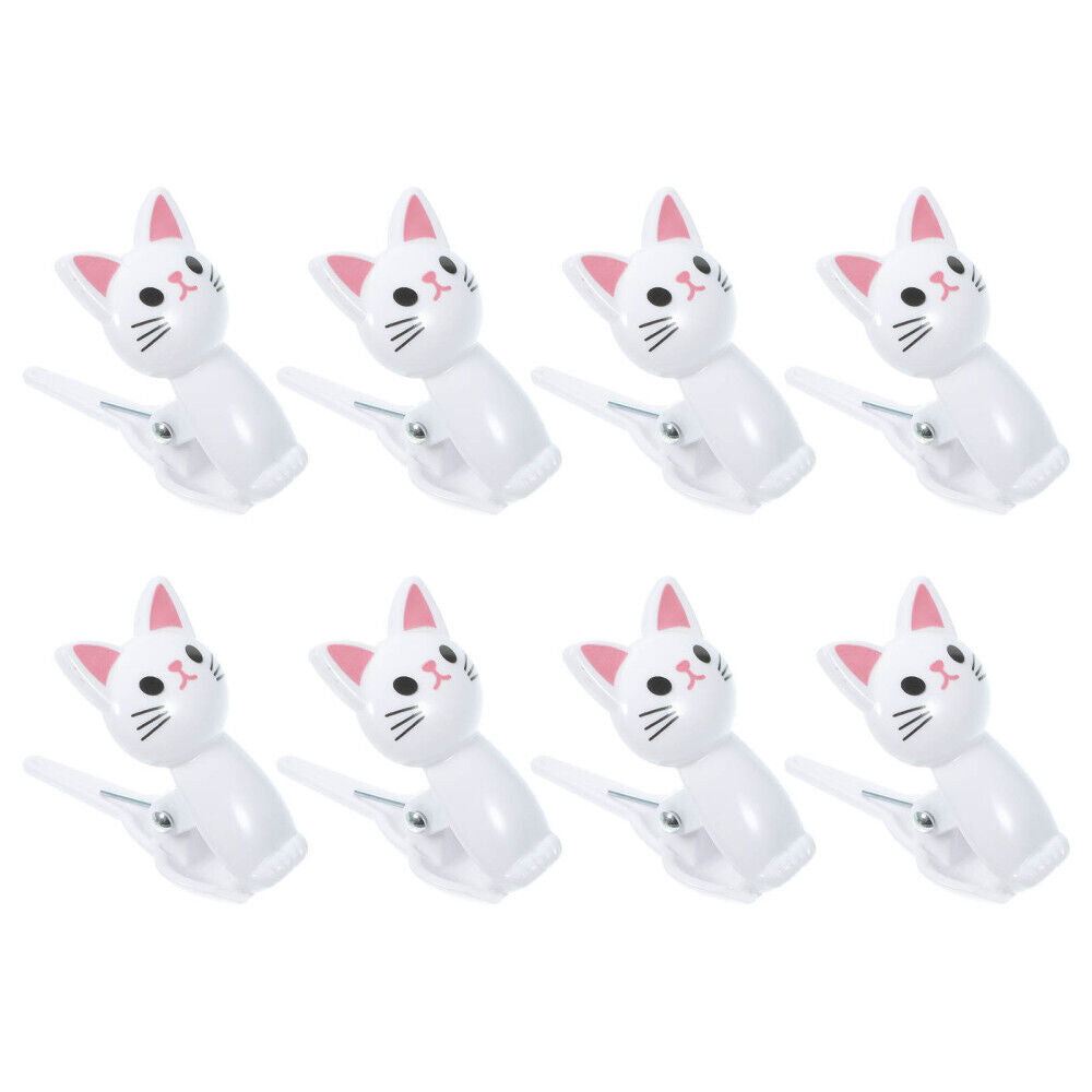 new  8pcs Cat Shape Food Bag Clips Chip Bag Sealing Clips Food Packaging Clips koeek - KOEEK