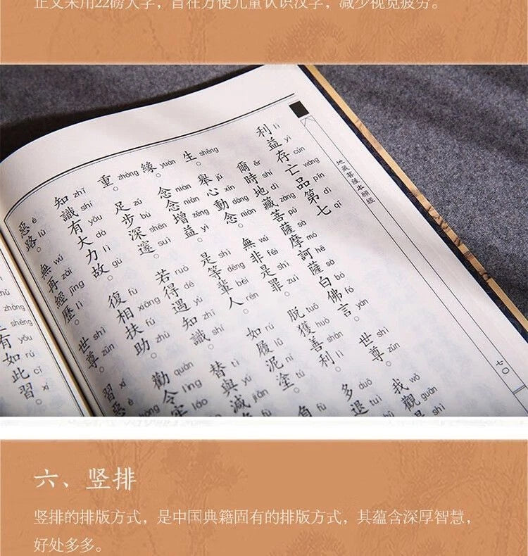 Ksitigarbha Sutra Large Print with Pinyin Classic Reading Buddhism 07FC0E-D4 - KOEEK