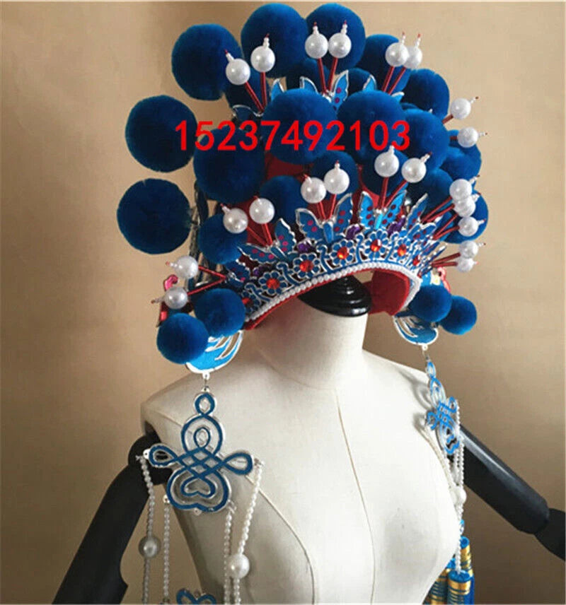 Chinese Drama Peking Opera Crown Cosplay Headdress Fancy Dress Phoenix Coronet 07FC0E-D4 - KOEEK