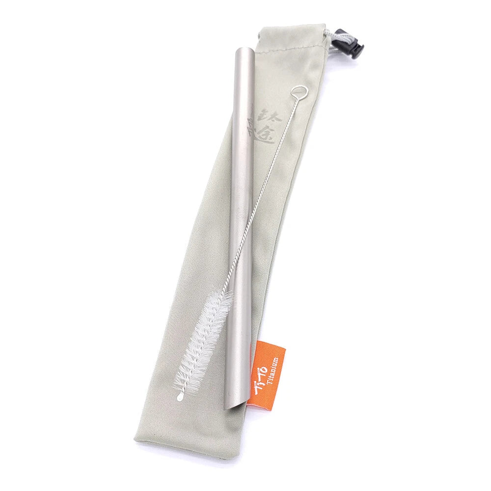 TC4 Titanium Alloy Outdoor Camping Coffee Drinks Straw EDC Portable Multi Tools 07FC0E-D4 - KOEEK
