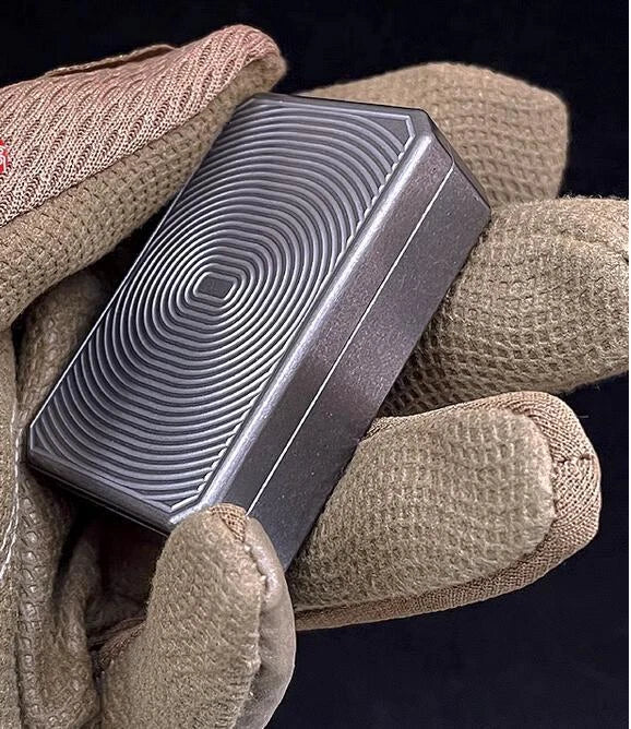 1PC TC4 Titanium Case Storage Container EDC Push Card Slider Pocket Toy Gift 07FC0E-D4 - KOEEK