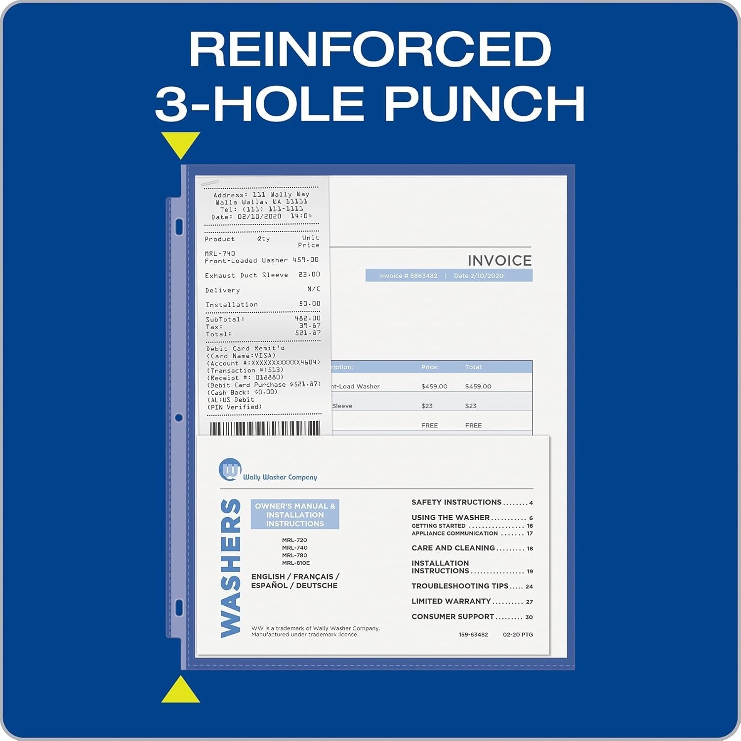 new Oxford Sheet Protectors, Clear Finish, Top Load, Letter Size 100 Count, OXFORD - KOEEK