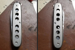 1Pair Titanium Alloy Handle Scales With Screws for 93 mm Victorinox Swiss Army K 07FC0E-D4 - KOEEK