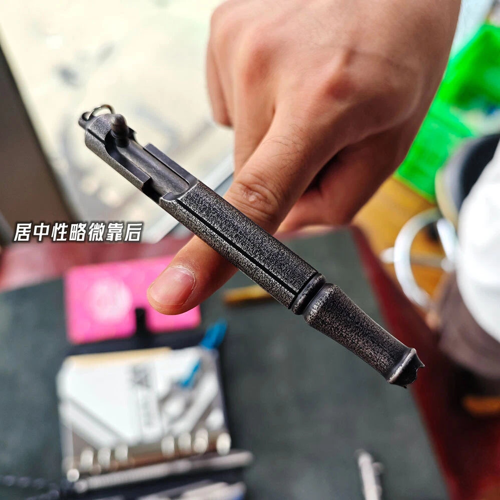 Titanium Alloy Ballpoint Pen Office Working Signature Pen Outdoor EDC Key chain 07FC0E-D4 - KOEEK