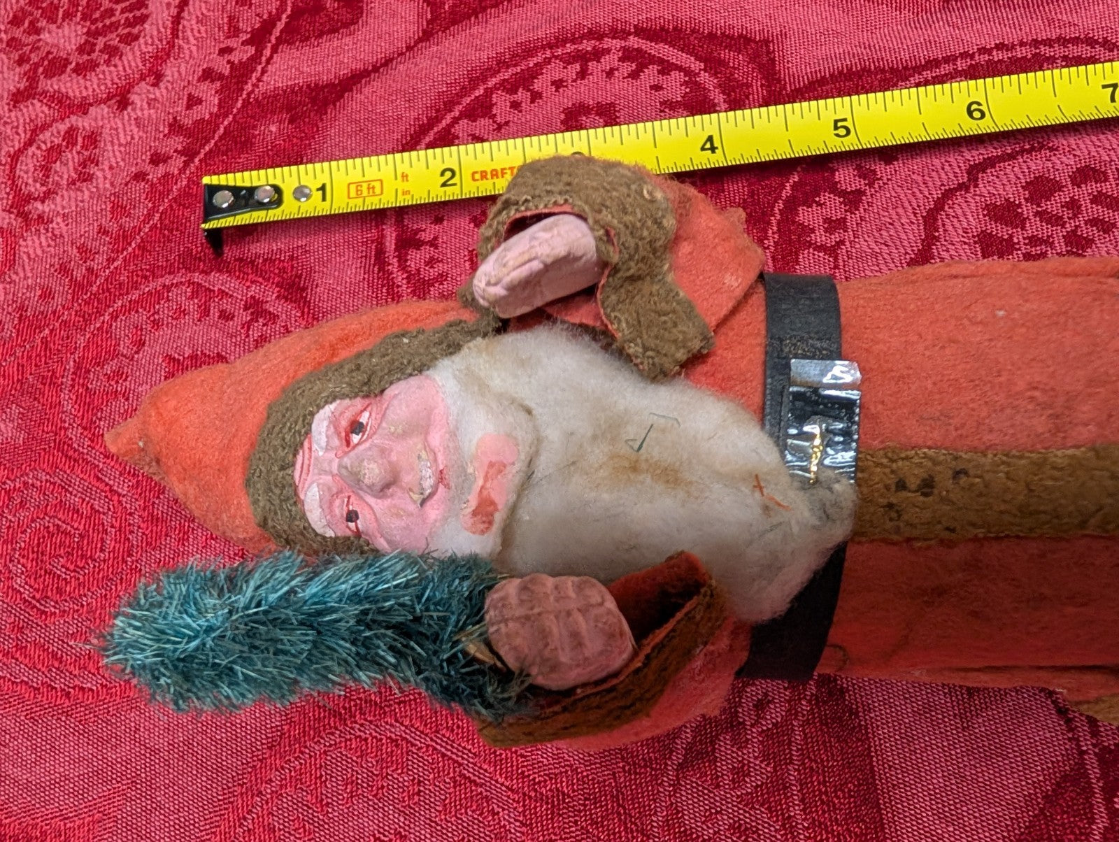 Antique German Belsnickel Father Santa 9” Candy Container Christmas Decor Paper CANDY - KOEEK