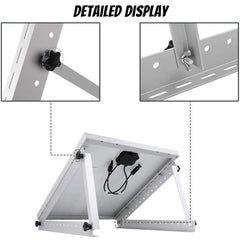 ny 2-8x Solpanel RV Tilt Mount Beslag Tag Flad Overflade Justerbar Vinkelramme