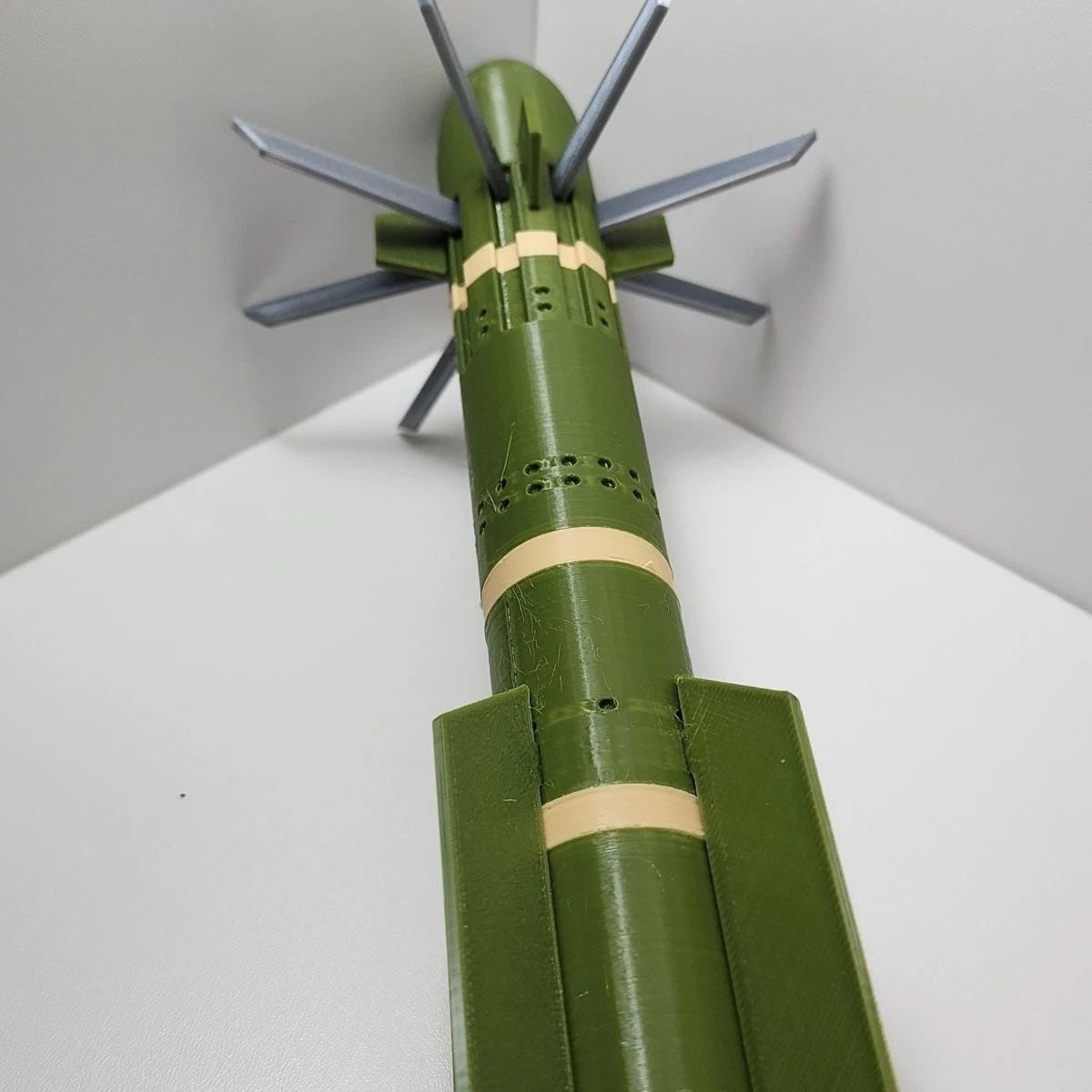 1/18 Hellfire R9X Blade Missile 35cm 3D Printed Finished Model Display 07FC0E-D4 - KOEEK
