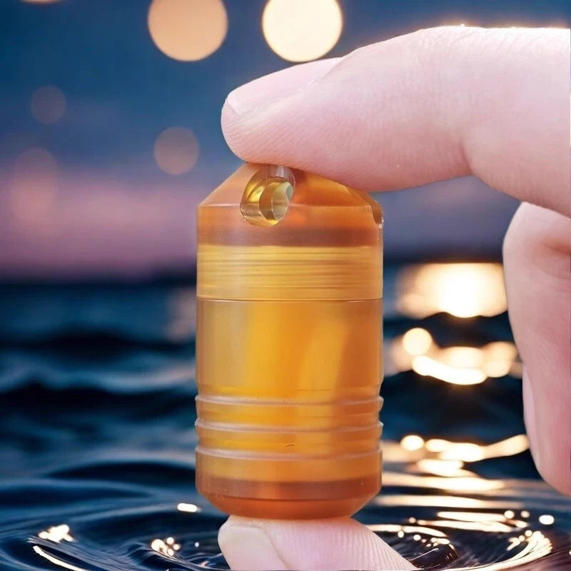 PEI Groud Waterproof Medicine Pill Bottles Necklace Pendants Pill Bottles Box 07FC0E-D4 - KOEEK