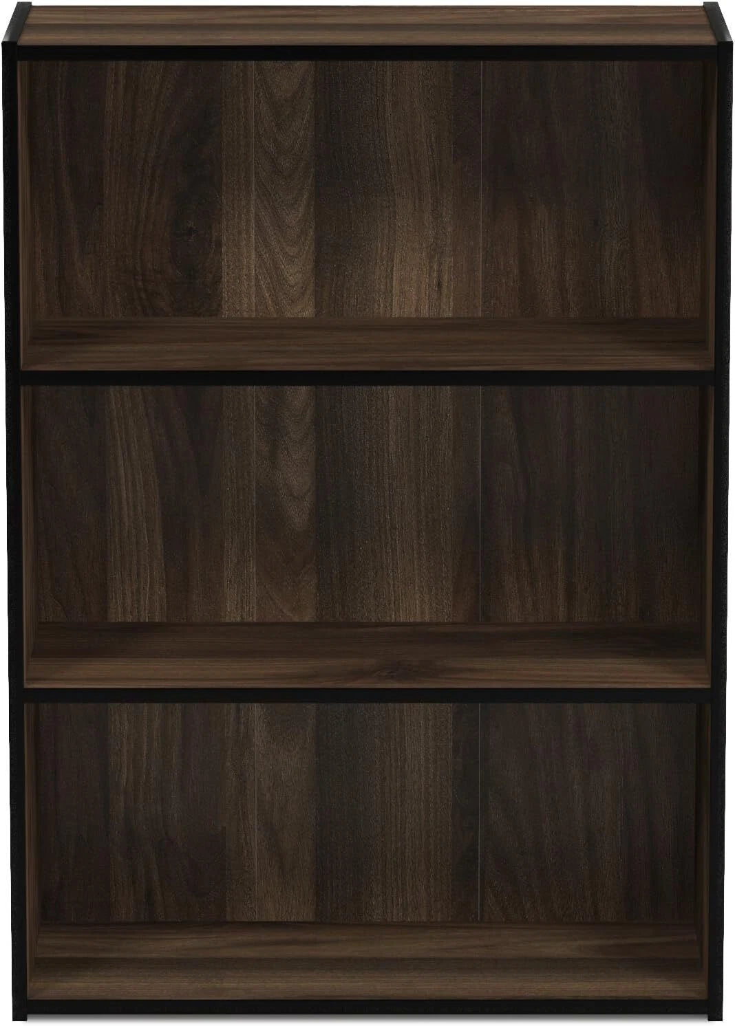 3-Shelf Open Bookshelf, Columbia Walnut 07FC0E-D4 - KOEEK