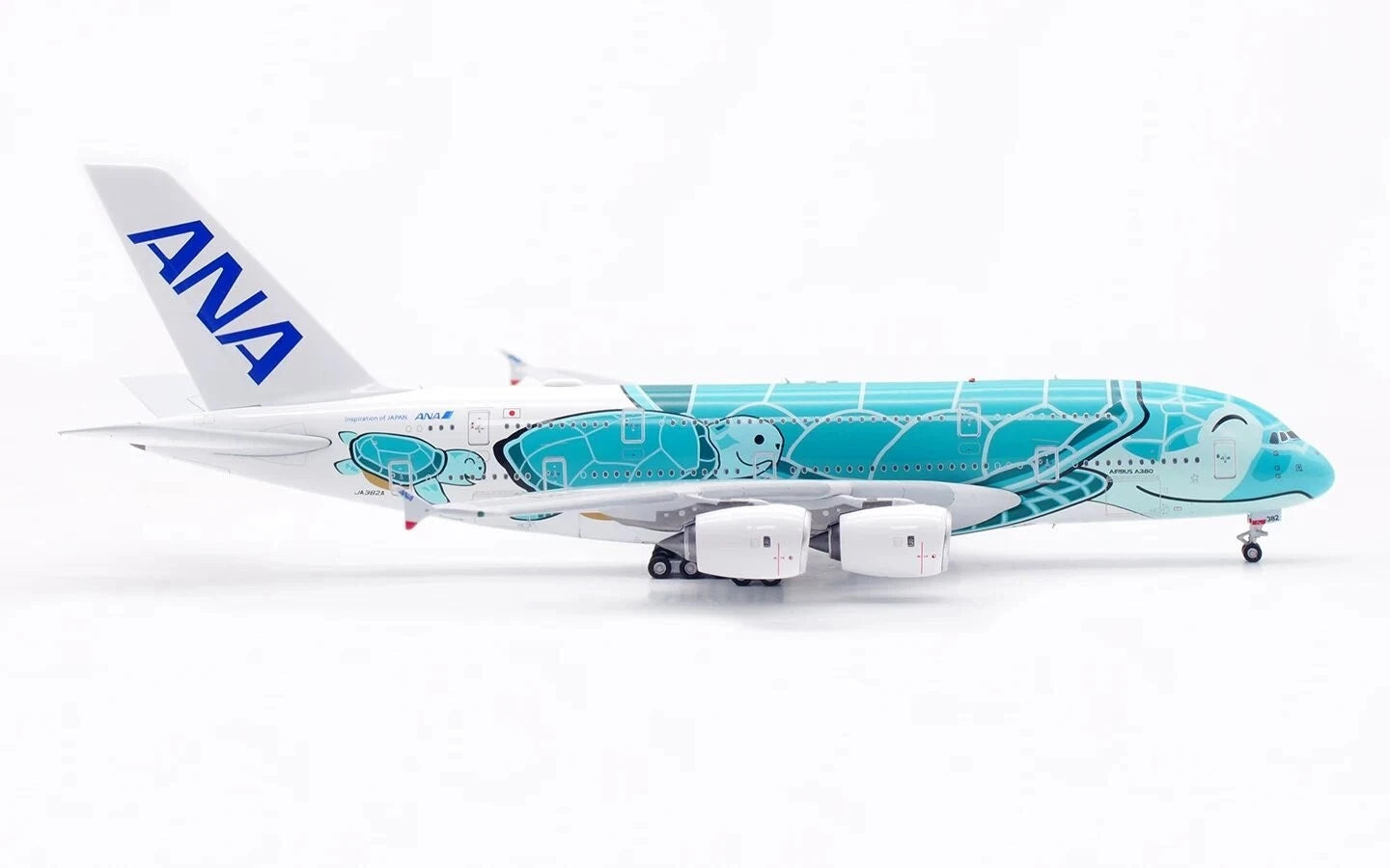 Ation 1/400 Ana Airbus JA382A Green Sea Turtle Aircraft Model Collection AVIATION - KOEEK