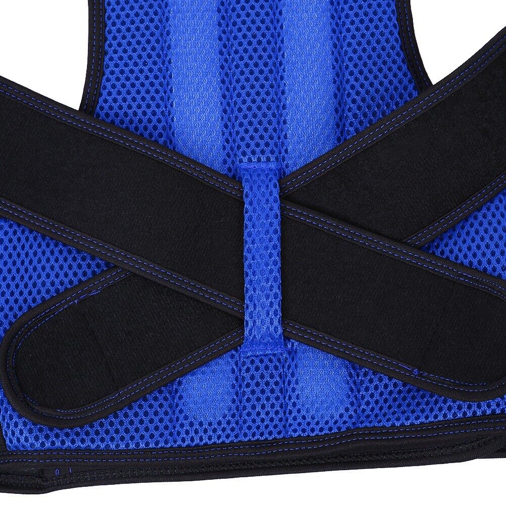 new Back Spine Posture Corrector Brace Hunchback Correction Belt(3XL Blue) HGF koeek - KOEEK