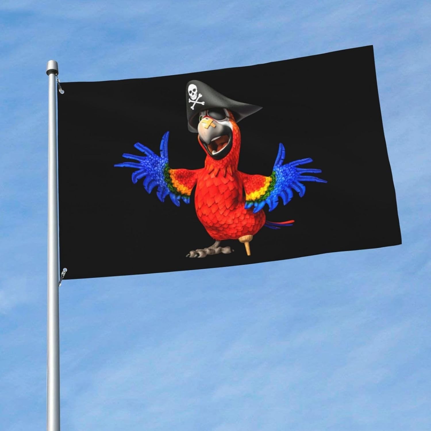 new Pirate Parrot Flag 3x5 Ft Outside Breeze Outdoor One Size, 07FC0E-D4 - KOEEK