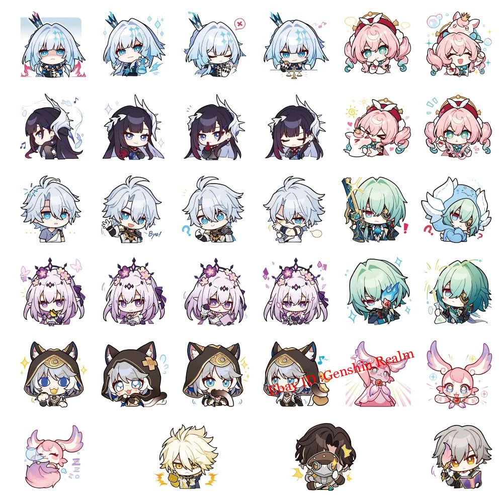 70Pcs Anime Honkai: Star Rail Cute Phainon Waterproof Stickers Decor Gift 07FC0E-D4 - KOEEK