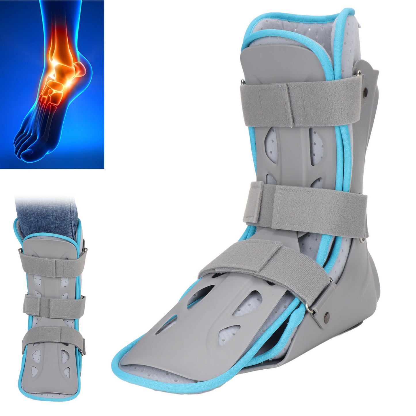 new Ankle Brace Tightness Fracture Recovery Ankle Fixing Splint Baffle(Left ) HGF koeek - KOEEK