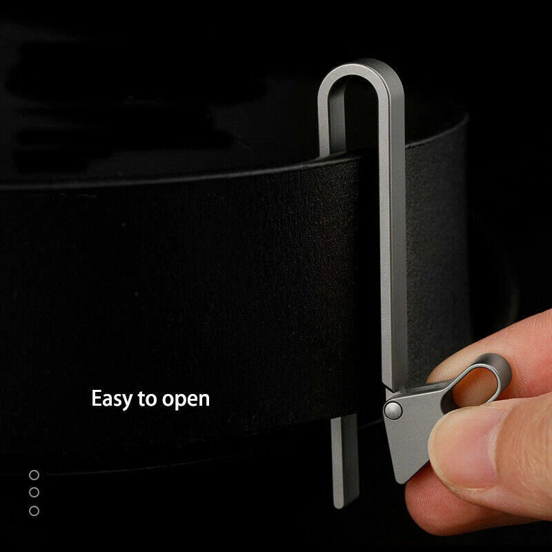 Titanium Alloy Key Buckle Belt Waist Hanging Keychain EDCTool with 25mm Key Ring EDC - KOEEK