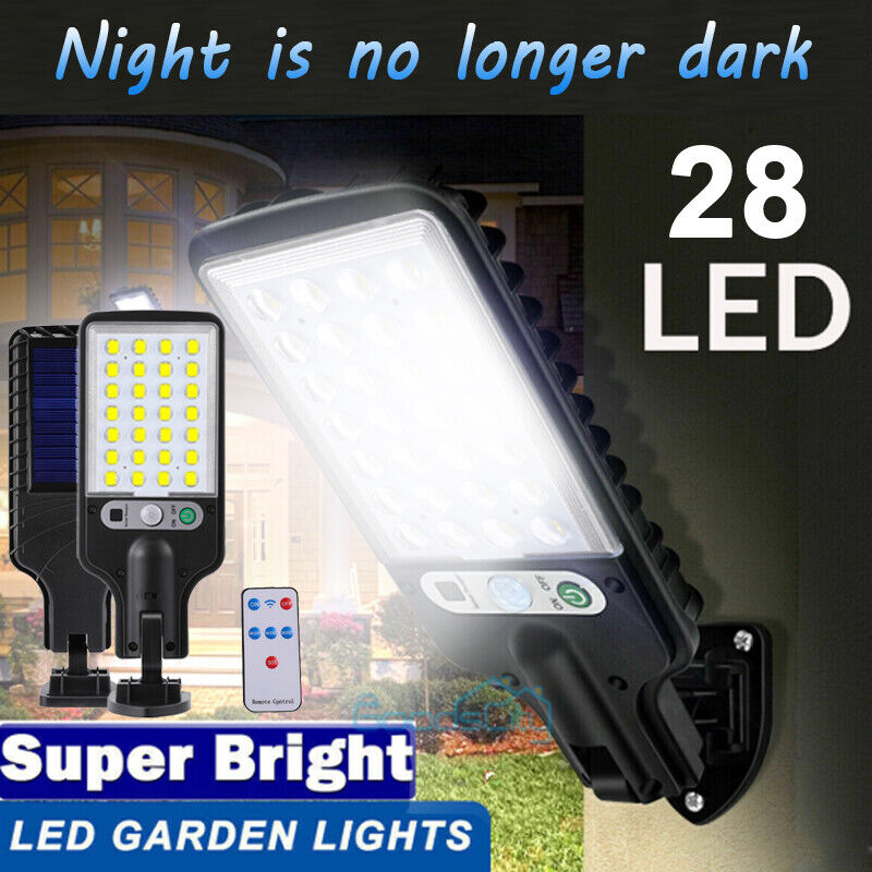 ny 1200000lm LED Solar Flood Light Security Bevægelsessensor Udendørs Yard Street Wall