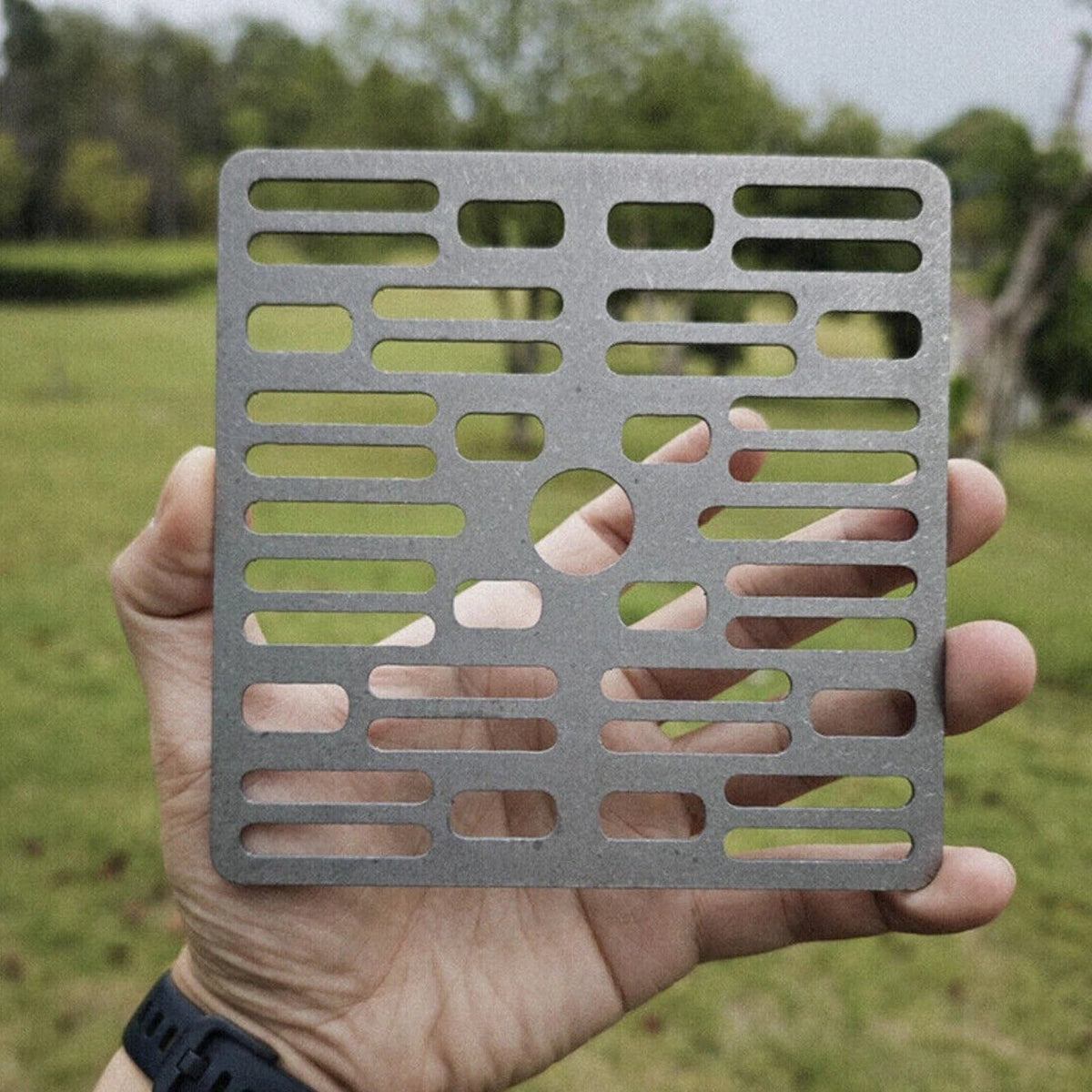Pure Titanium Alloy Mesh Plate BBQ Bold Barbecue Camping Grill Plate 07FC0E-D4 - KOEEK