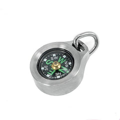 EDC Mini Titanium Keychain Compass for Outdoor Camping Travel Necklace Pendant 07FC0E-D4 - KOEEK