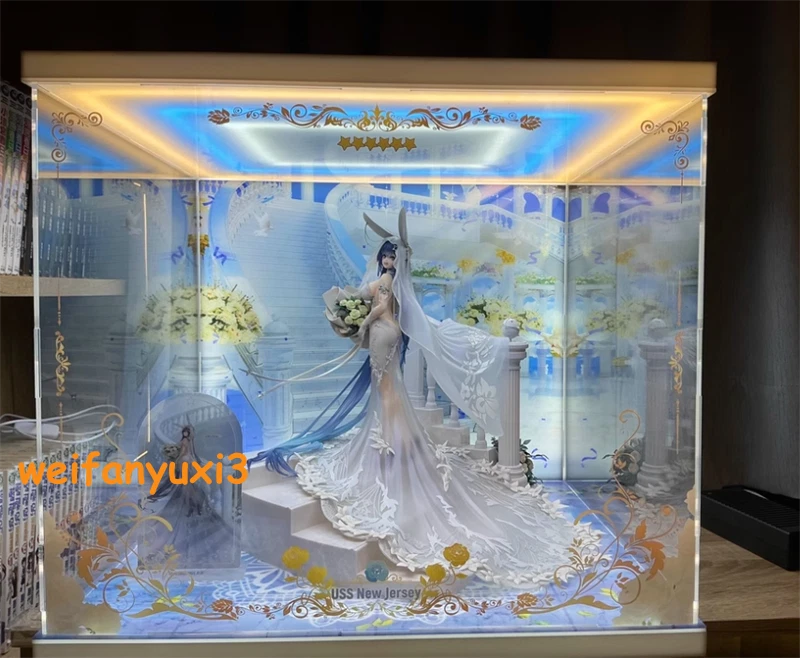 APEX Azur Lane  Jersey Snow-White Ceremony Ver. 1/7 LED Acrylic Display Box 07FC0E-D4 - KOEEK