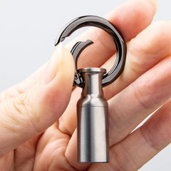 Mini Titanium Keychain Waterproof Pill Holder Container Case Organizer EDC Gift 07FC0E-D4 - KOEEK