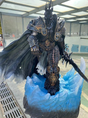 WOW Arthas Menethil Statue Lighting Figurine Lich King 14" PVC Figure Model 07FC0E-D4 - KOEEK