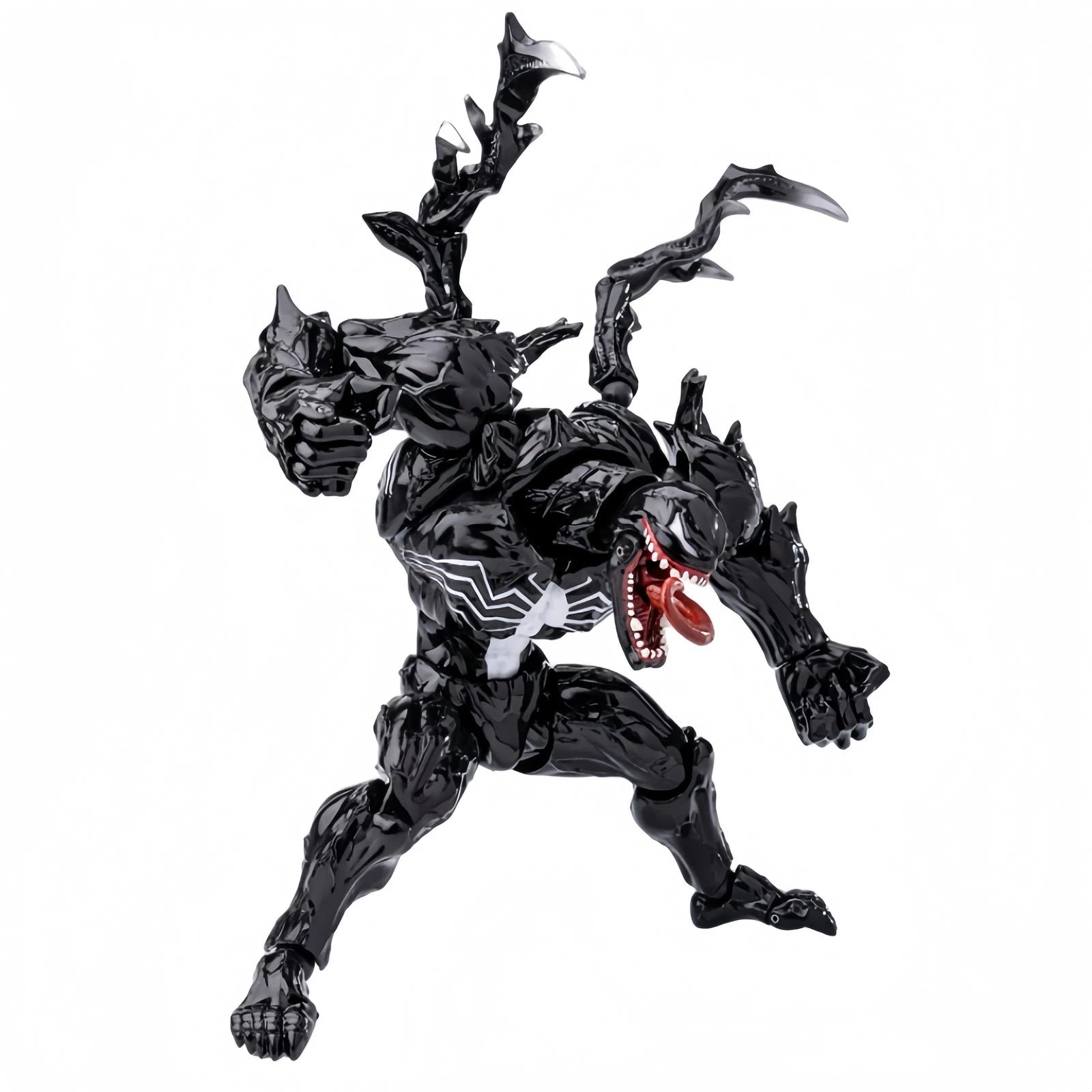 Hot- PC TOYS No.03 The Amazing Venom Symbiote Glossy Black 1/12 Action Figure PC_TOYS - KOEEK