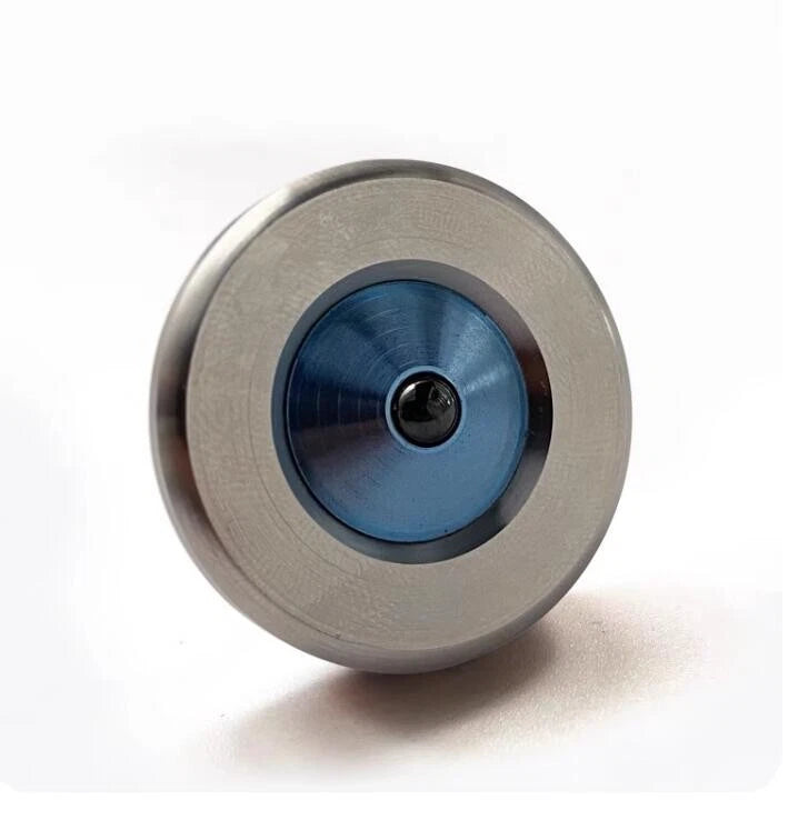 Titanium Stainless Steel Spinning Top Finger Spinner Ceramic Bead Fidget EDC Toy 07FC0E-D4 - KOEEK