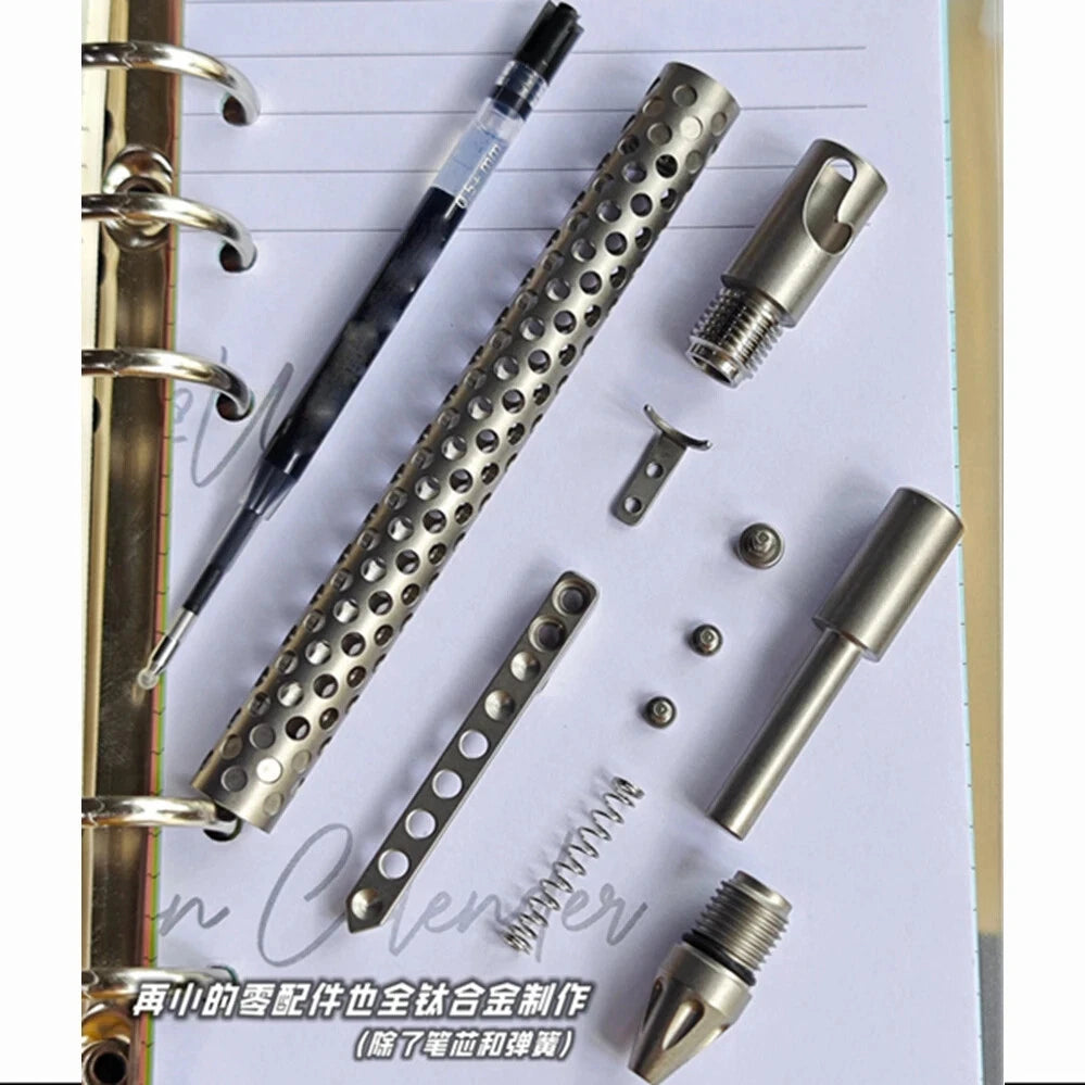 Titanium Alloy Pen With Collection Writing Multi-functional Portable Outdoor EDC 07FC0E-D4 - KOEEK