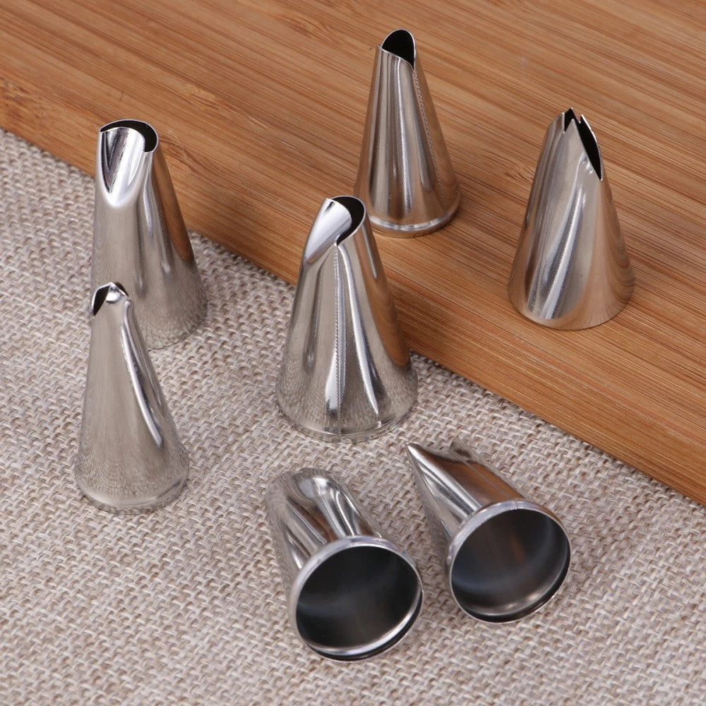 7 PCS Piping Tips for Cake Decorating Decoration Nozzle Cakes Supplies Icing 07FC0E-D4 - KOEEK