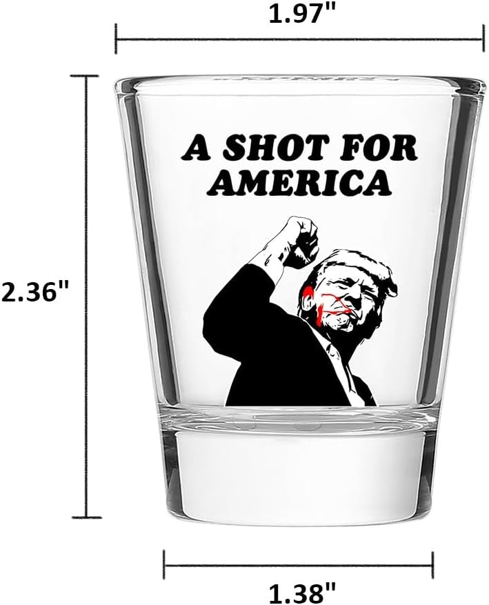new Funny Shot Glass Merchandise White Elephant Gifts 1.5 oz, (1.5 oz)