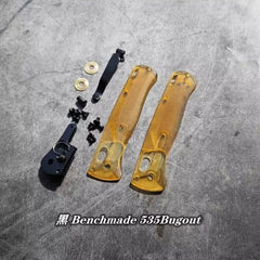 1 Set ULTEM PEI Handle Scales w/ Pocket Clip For Benchmade Bugout 535 Knives EDC 07FC0E-D4 - KOEEK