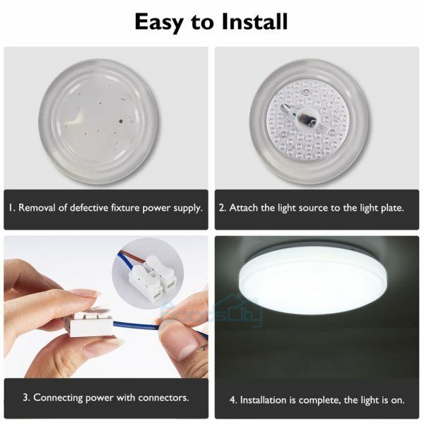 7" Ceiling LED Light Retrofit Kit for Ceiling Fans