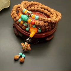 1Pc Tibetan Style Nepal King Kong Bodhi Bracelet Prayer Bead Necklace Decoration 07FC0E-D4 - KOEEK