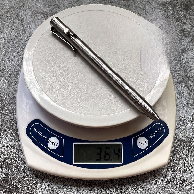 Titanium Alloy Bolt Action Pen Rollerball Pen Ballpoint Gel Pen G2 Refills EDC 07FC0E-D4 - KOEEK