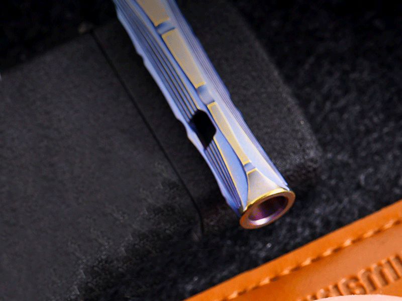 EDC Titanium Alloy Safty Whistle Pendant Necklace Keychain outdoor Hiking Tool 07FC0E-D4 - KOEEK