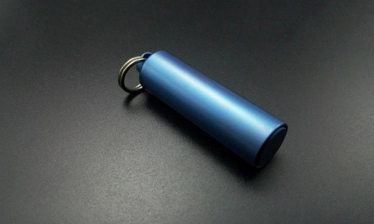 Titanium Alloy Waterproof Case Container Medicine Box Storage Pendant EDC Tools 07FC0E-D4 - KOEEK