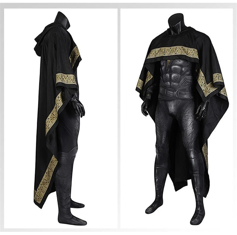 Black Adam Teth-Adam Bodysuit Cosplay Costume Suit Cloak Halloween Outfit 07FC0E-D4 - KOEEK