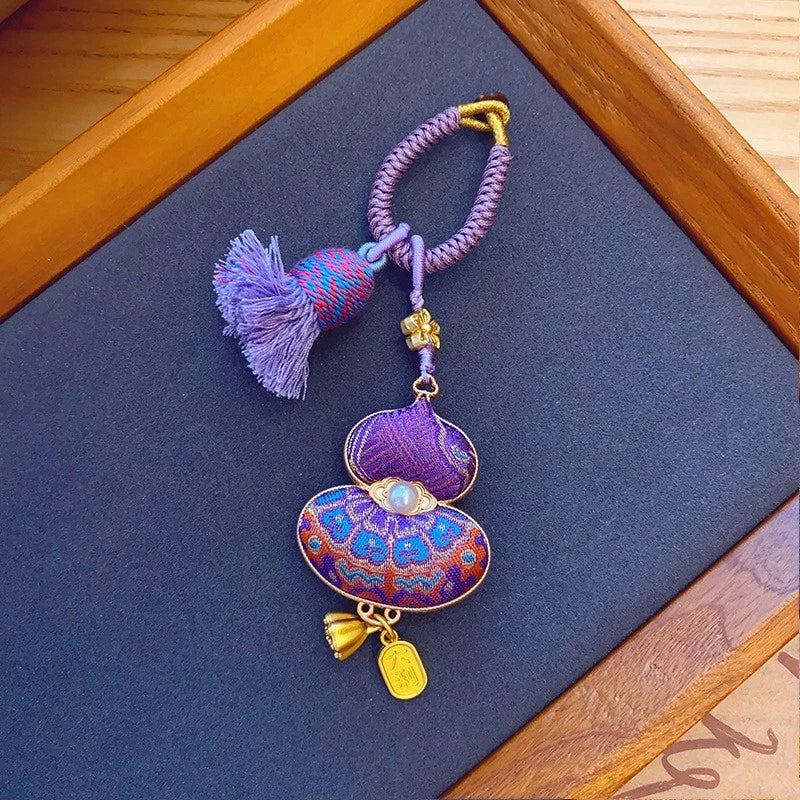 Song Jin Gourd Pendant/bag Hanging/car Hanging Double-Sided Maneki Neko Pendant 07FC0E-D4 - KOEEK