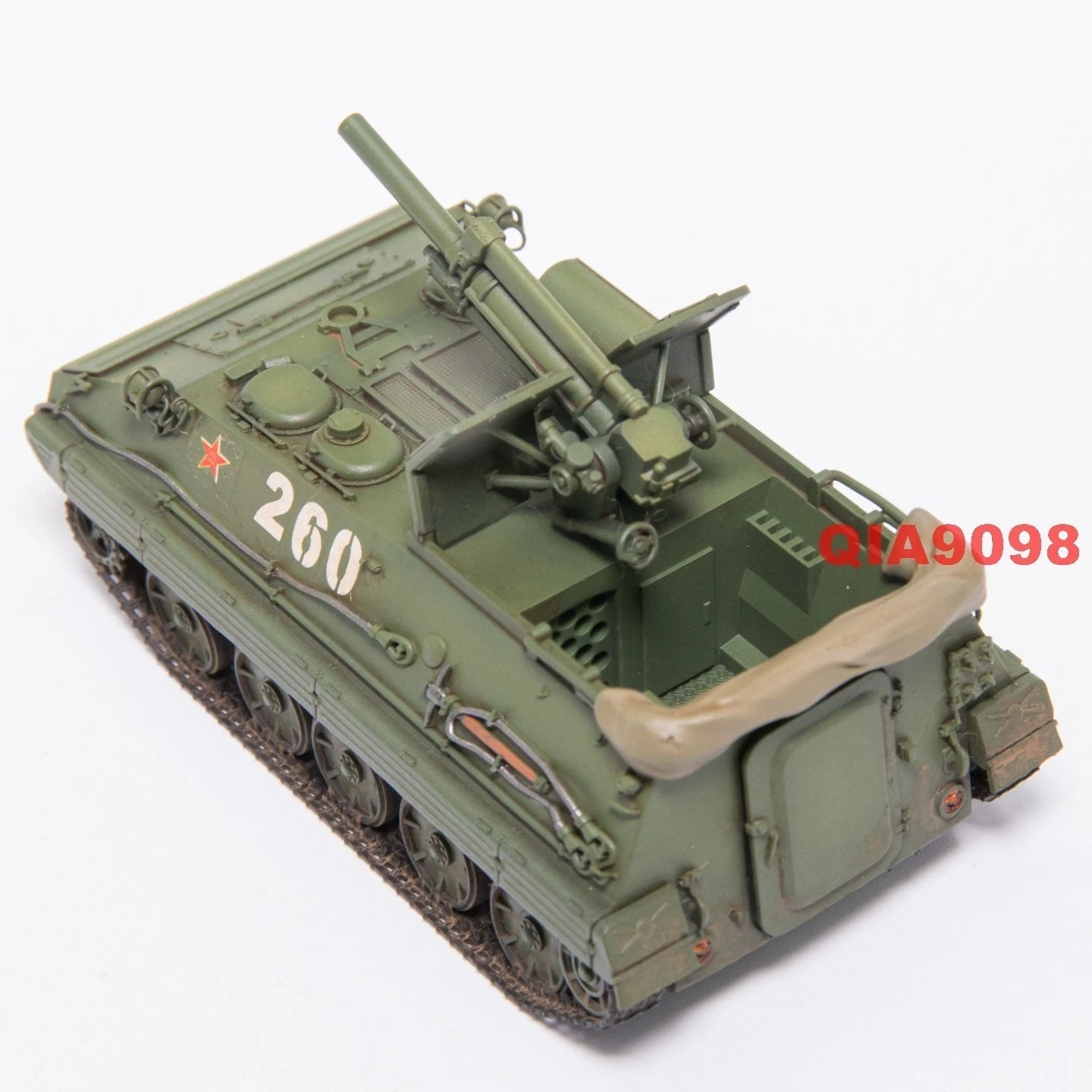 1/72 Scale China PLA Type 70 122mm Self-propelled Howitzer Green Resin Model 07FC0E-D4 - KOEEK