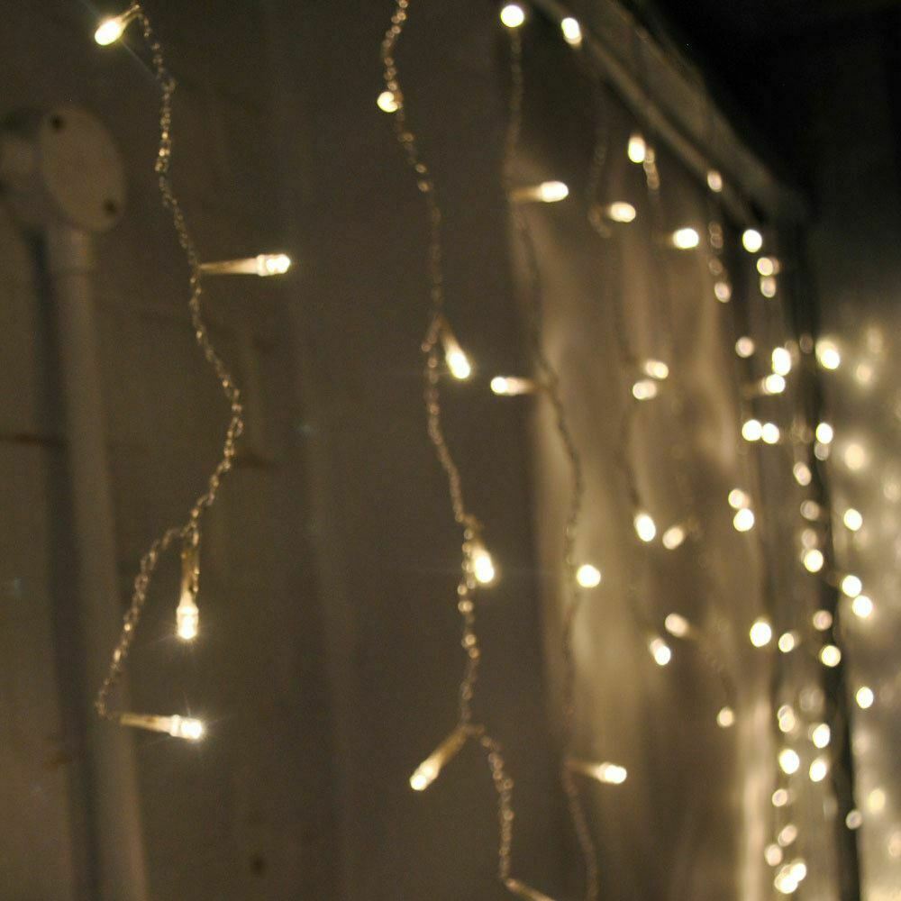 6M/10M 120/300/400/800 LED Icicle Christmas Fairy Lights (Warm/Cool/Blue/B&W) 07FC0E-D4 - KOEEK