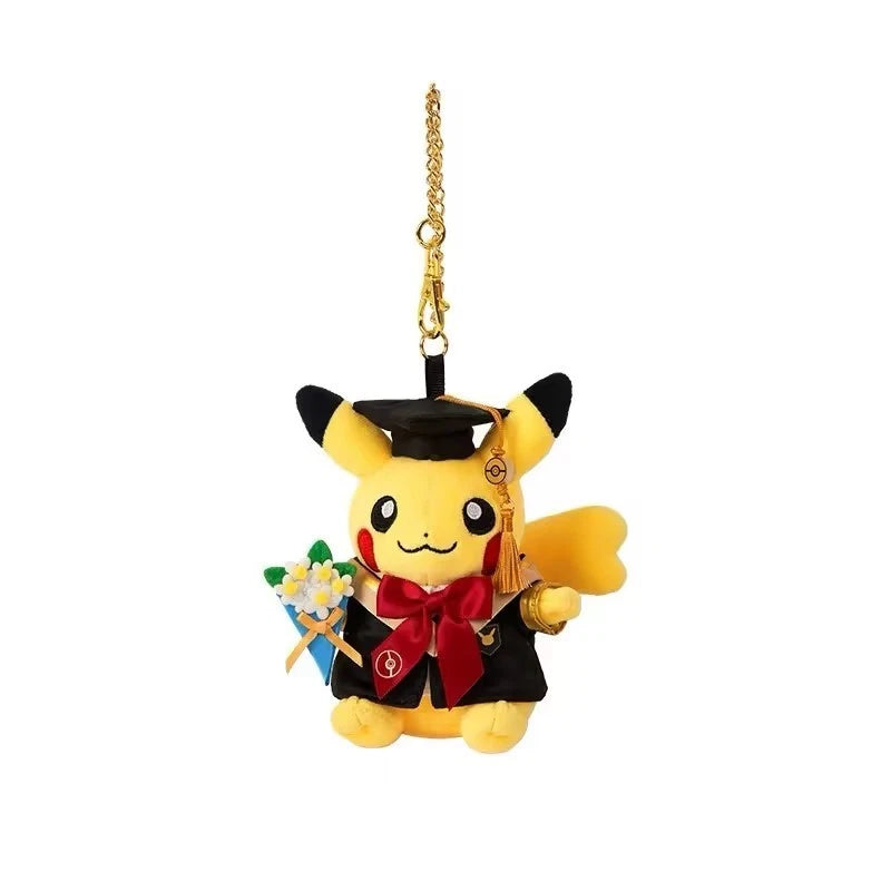 official Pokemon Center We've Graduated Series Pikachu Male&Female Keychain&Toy POKEMON - KOEEK